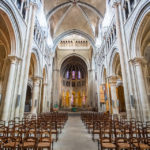 Innenansicht der Kathedrale Notre-Dame in Lausanne