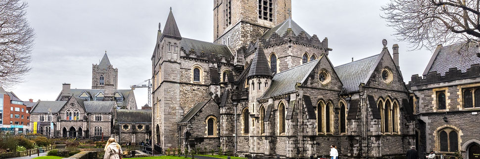 Außenansicht der Christ Church Cathedral in Dublin