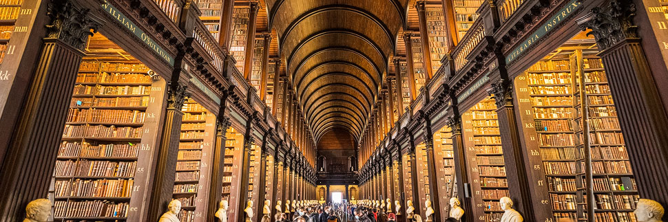 The Long Room im Trinity College in Dublin