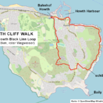 Karte des Howth Cliff Walk: Black Linn Loop