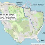 Karte des Howth Cliff Walk: Tramline Loop