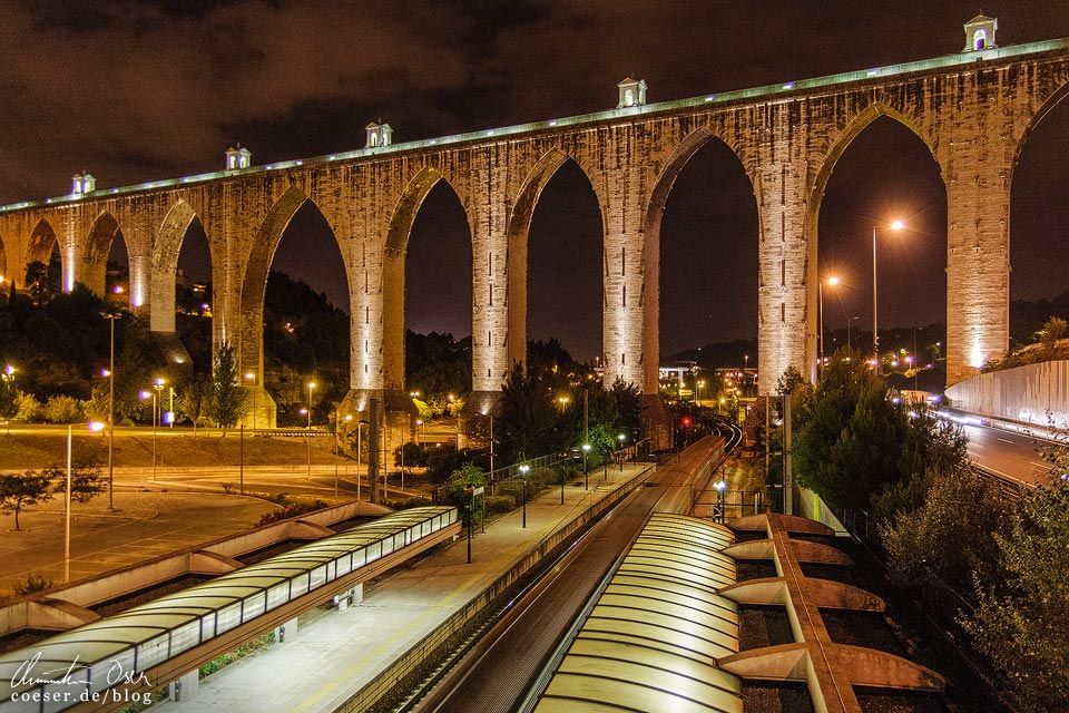 Fotospots Lissabon: Aquädukt Aqueduto das Águas Livres