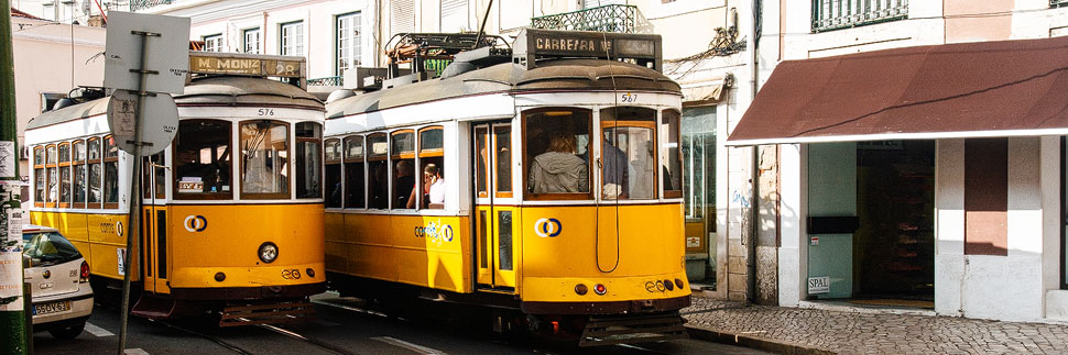 Tramway (Elétricos) 28 in Lissabon