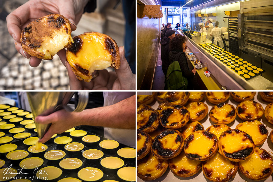 Fotos von Pastéis de nata in der Bäckerei Manteigaria in Lissabon