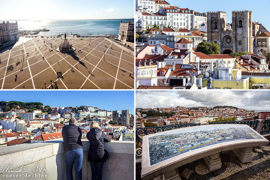 Fotos der Aussichtspunkte von Lissabon
