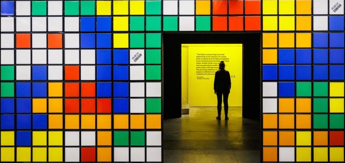 Ausstellung Invader Rubikcubist im MIMA Museum in Brüssel