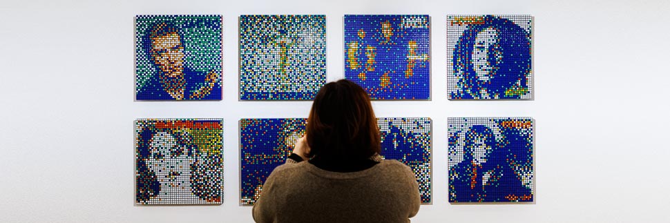 Ausstellung Invader Rubikcubist im MIMA Museum in Brüssel