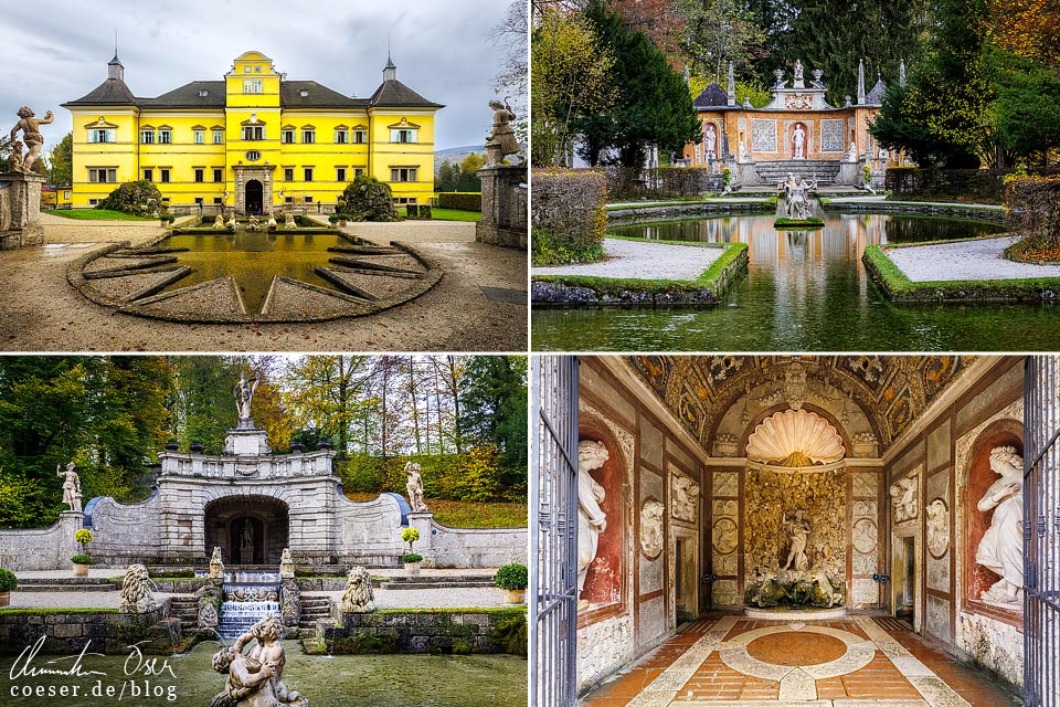 Salzburg Städtereise: Fotos der Wasserspiele im Schloss Hellbrunn