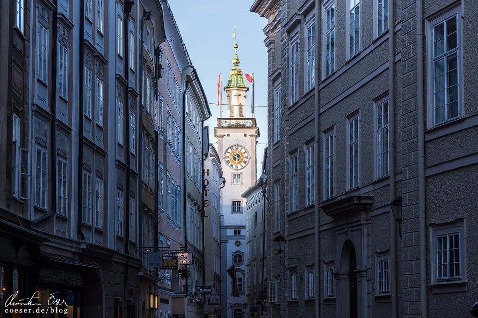 Salzburg Städtereise: Foto des Alten Rathaus in der UNESCO-Altstadt