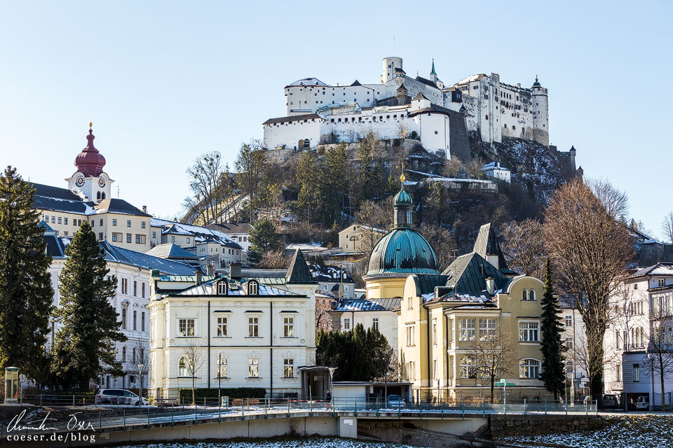 Fotospots und Aussichtspunkte in Salzburg: Salzach / Karolinenbrücke