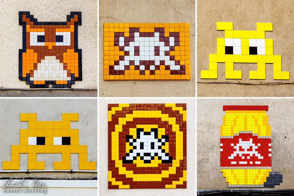 Street Art von Invader in Dijon, Frankreich