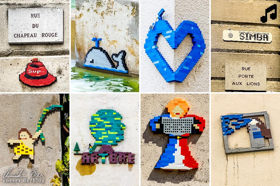 Street Art von M'Brick in Dijon, Frankreich