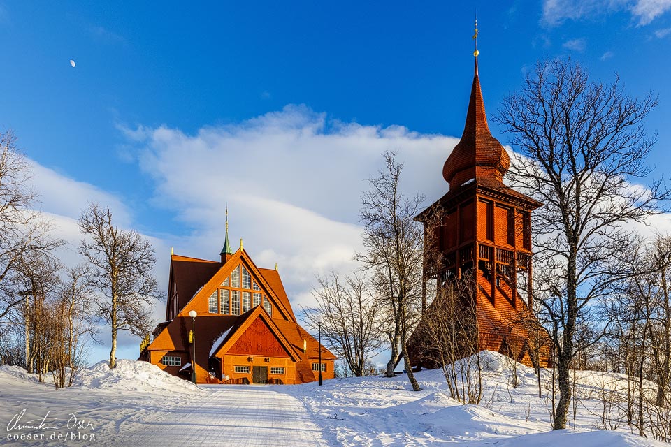Außenansicht der Kirche von Kiruna