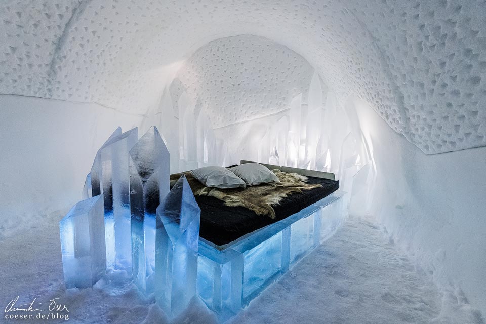 Zimmer im ICEHOTEL in Jukkasjärvi