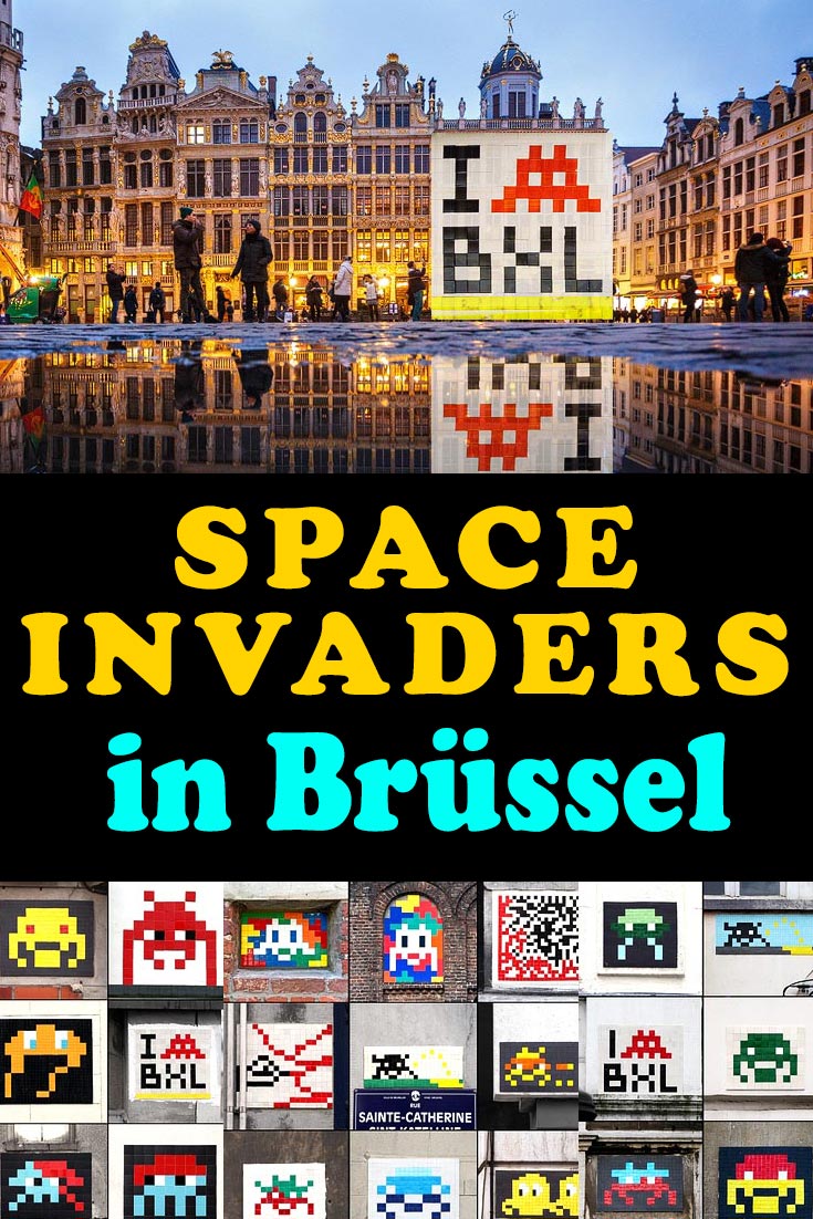 Space Invaders in Brüssel: Infos und Bilder zu allen 42 Werken des franz. Künstlers Invader plus PDF-Karte mit allen Standorten zum Download