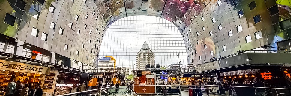 Innenansicht der Markthalle von Rotterdam