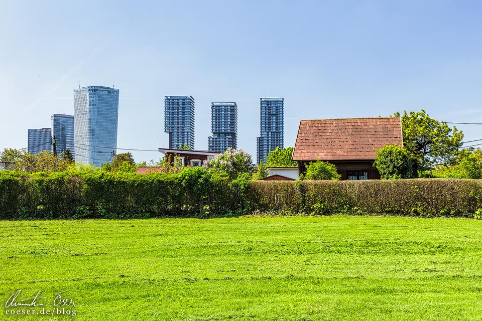 Wien, Stadtwanderweg 9: Hochhäuser in Erdberg