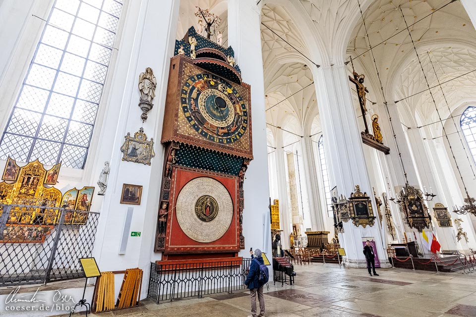 Astronomische Uhr von Hans Düringer in der Marienkirche von Danzig