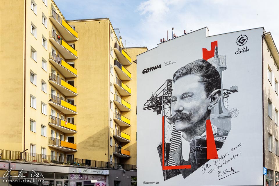 Das Mural von Tadeusz Wenda in Gdynia