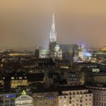 Blick auf die Wiener Innenstadt und den Stephansdom vom Zimmer SO Comfy im Hotel SO/ Vienna in Wien