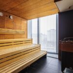 Sauna im Wellnessebereich des Hotel SO/ Vienna in Wien