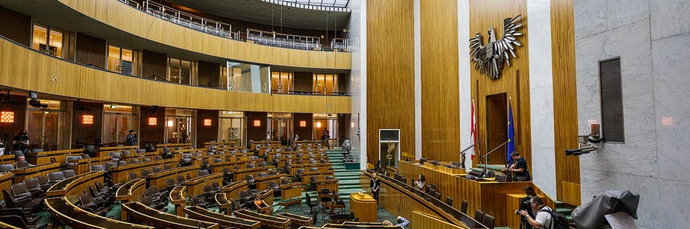 Alter Nationalratssaal im Parlament von Wien