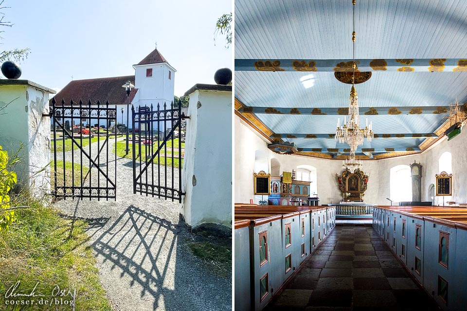 Kirche Styrsö kyrka auf der Insel Styrsö auf den Göteborger Schären