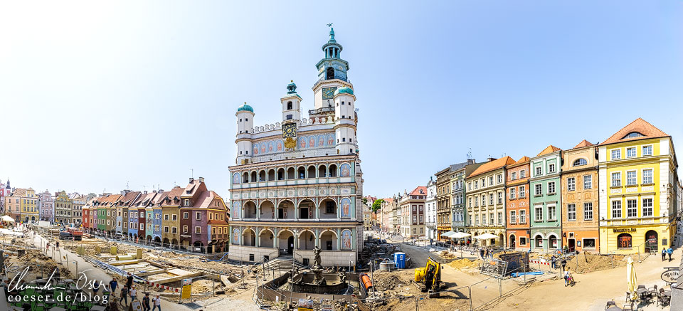 Panorama des Alten Markts Stary Rynek in Posen