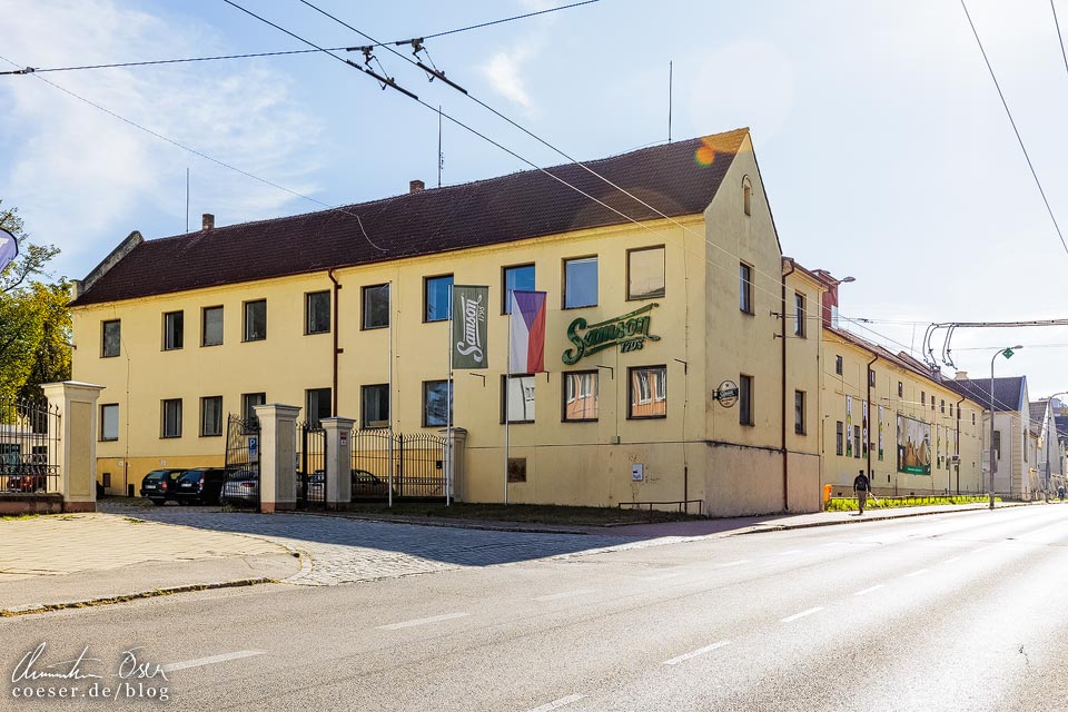 Brauerei Pivovar Samson (Bürgerbräu) in Budweis: Hauptgebäude