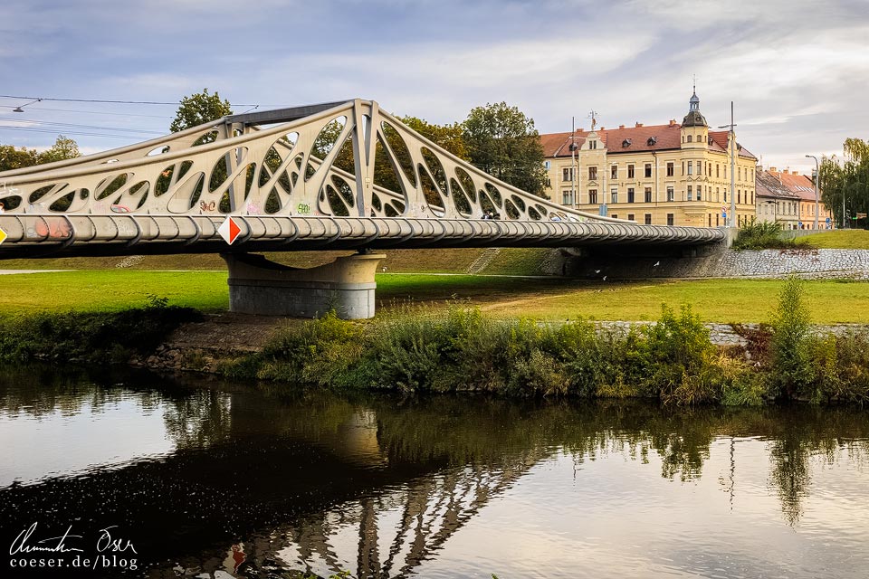 Brücke Dlouhý most in Budweis (České Budějovice)