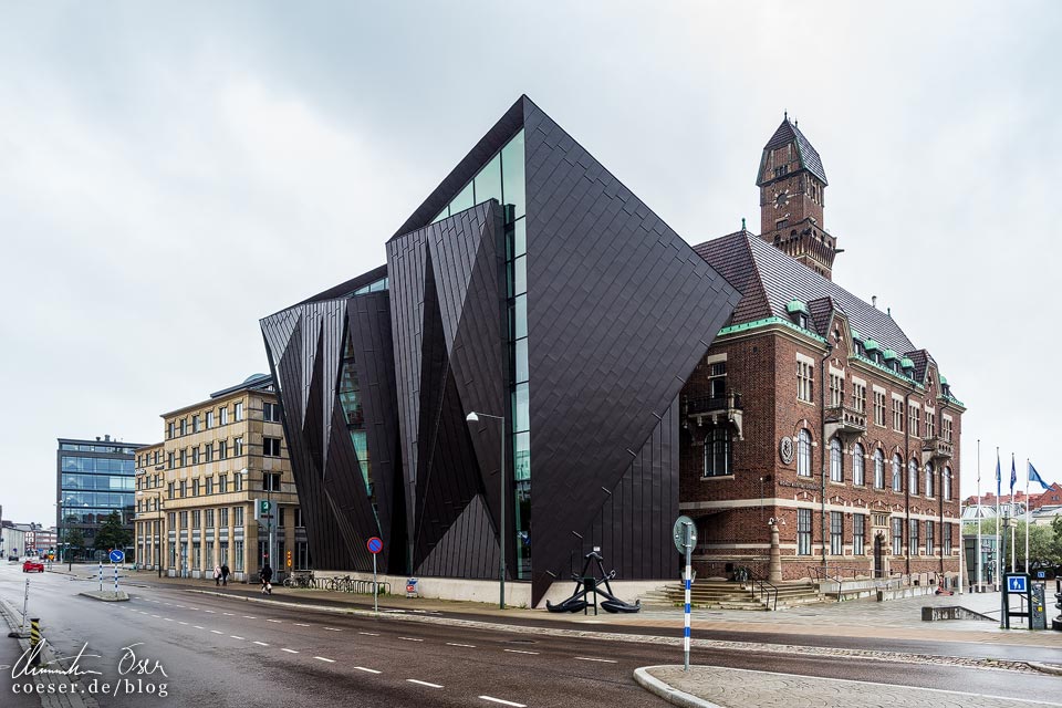 Architektur in Malmö: moderner Zubau an der World Maritime University