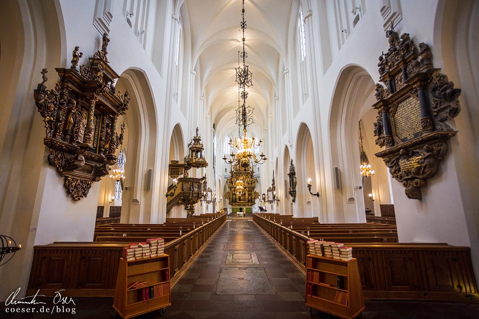 Innenansicht der Sankt-Petri-Kirche in Malmö