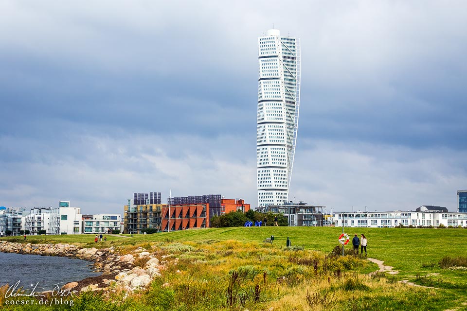Wolkenkratzer Turning Torso im Stadtviertel Västra Hamnen in Malmö