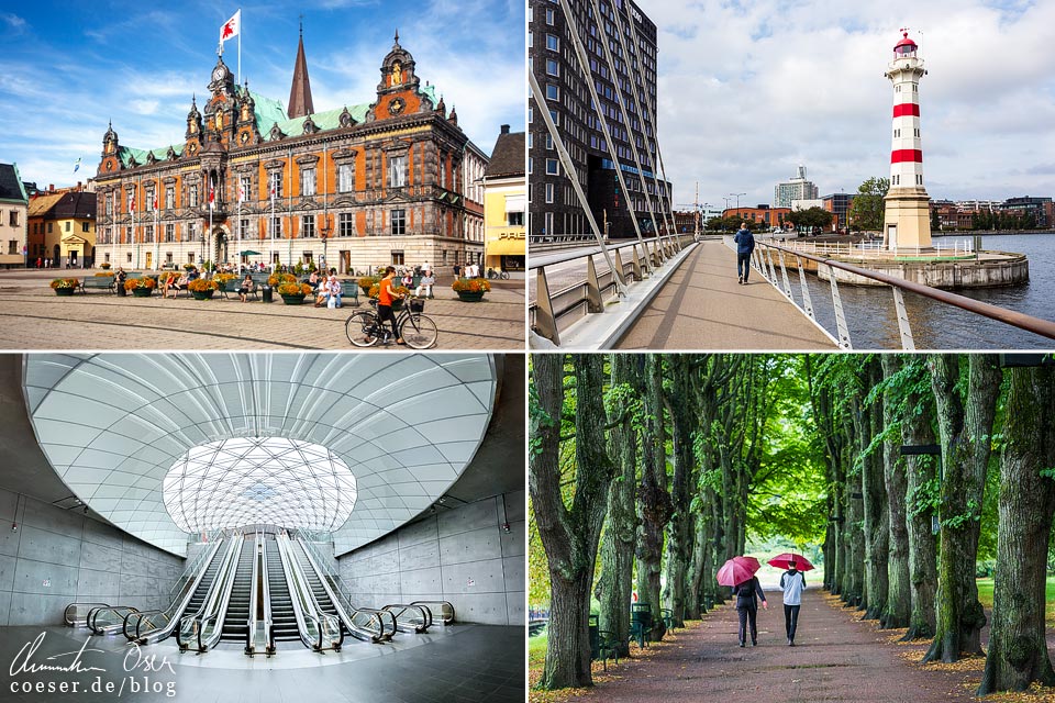Fotos aus Malmö, Schweden: Rathaus, Leuchtturm, Bahnhof Triangeln, Kungsparken