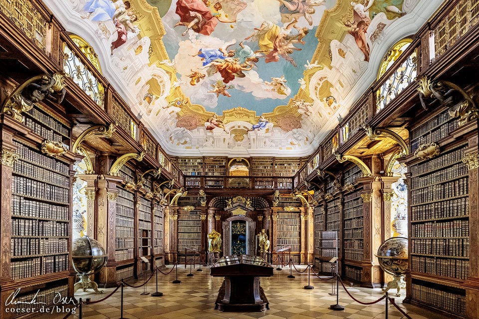 Die Stiftsbibliothek im Stift Melk