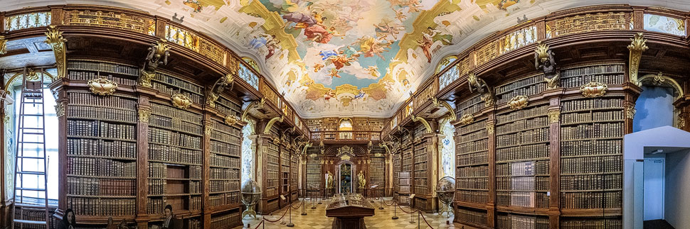 Die Bibliothek im Stift Melk