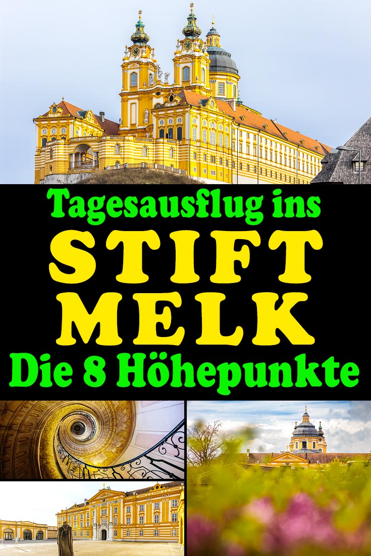 Stift Melk: Reisebericht mit vielen Fotos über einen Tagesausflug mit Besuch der Stiftskirche, Bibliothek, Marmorsaal und Stiftsmuseum.