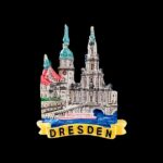 Reisesouvenir-Magnet aus Dresden, Deutschland