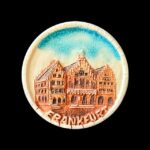 Reisesouvenir-Magnet aus Frankfurt am Main, Deutschland