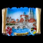 Reisesouvenir-Magnet aus Regensburg, Deutschland