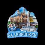 Reisesouvenir-Magnet aus Saarbrücken, Deutschland