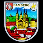 Reisesouvenir-Sticker aus Bamberg, Deutschland