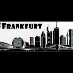 Reisesouvenir-Sticker aus Frankfurt am Main, Deutschland