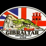 Reisesouvenir-Sticker aus Gibraltar, Gibraltar