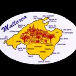 Reisesouvenir-Sticker aus Mallorca, Spanien