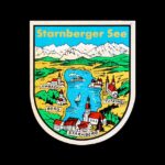 Reisesouvenir-Sticker vom Starnberger See, Deutschland