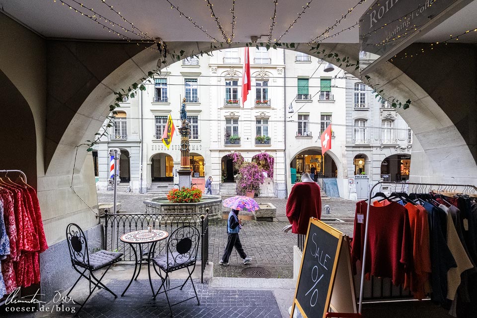 Arkaden (Laubengänge) in Bern