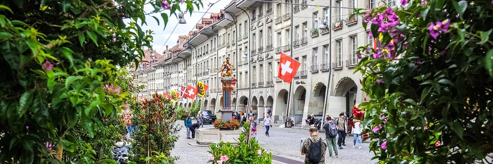 Kramgasse in der Altstadt von Bern