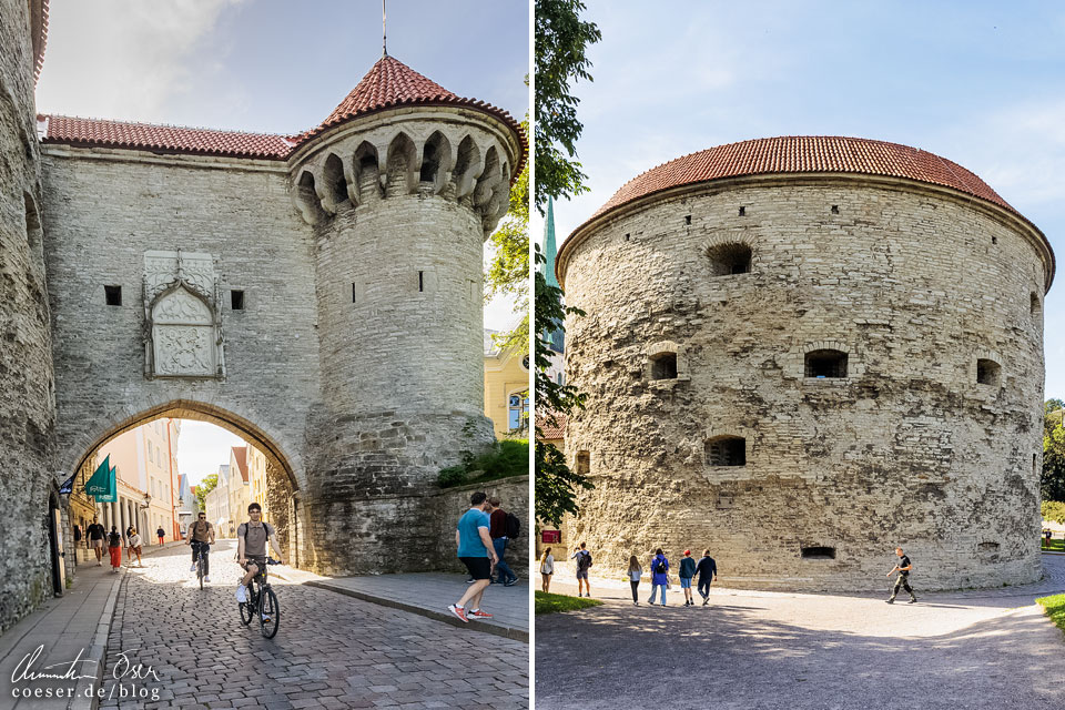 Große Strandpforte und Dicke Margarethe in der Altstadt von Tallinn