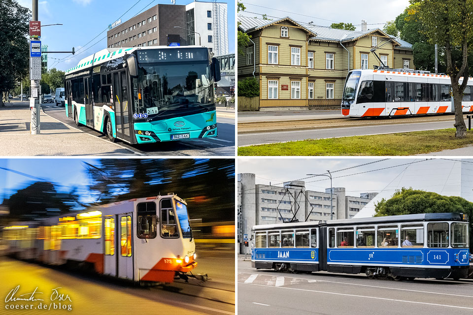 Die öffentlichen Verkehrsmittel in Tallinn mit Straßenbahn und Autobus